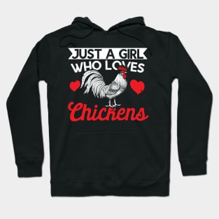 Just A Girl Who Loves Chickens, Funny Gift Hoodie